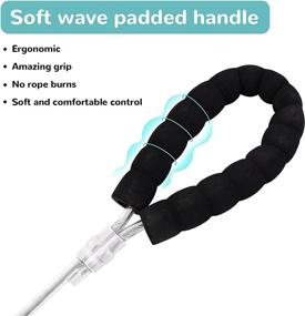 img 1 attached to 🐾 NOTOYAYA Chew Proof Dog Leash: No-Tangle Steel Cable Leash for Chewers, Teething Puppies - Waterproof, Easy to Clean, Super Strong and Durable - Dog Training Leash with Comfy Foam Handle