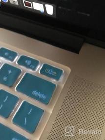 img 6 attached to Полная защита MacBook: матовый жесткий чехол UESWILL 3-в-1, чехол для клавиатуры и защитная пленка для экрана для MacBook Pro Retina 15 дюймов A1398, ярко-синий