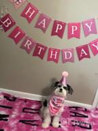 img 1 attached to Make Your Dog'S Birthday Special With GAGILAND Birthday Party Set - Dog Bandana, Hat, Banner & More In Pink With Balloon! review by Eduardo Davis