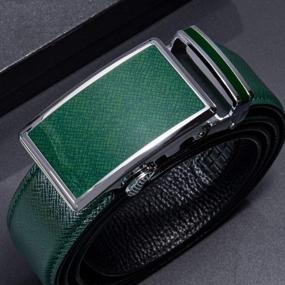 img 2 attached to Upgrade Your Style With Barry.Wang'S Genuine Leather Ratchet Belt Set For Men
