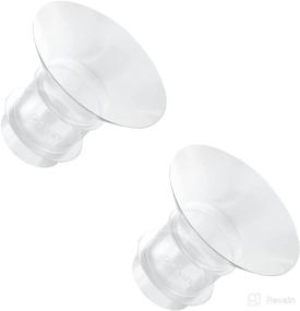 img 4 attached to 🍼 Mayyatt Pump Parts Inserts 21mm, 2-Pack Silicone Inserts Compatible with 24MM Flange - S9 S10 S12 S4DW Wearable Breast Pump Milk Collector Accessories