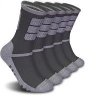 мужские влагоотводящие носки для походов - 5 шт. в упаковке, мягкие и универсальные для круглогодичного использования логотип
