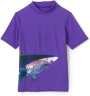 lands end graphic guard shark boys' clothing : swim logo