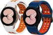 koelin silicone fashion band for samsung galaxy watch 5 &4 44mm/40mm/watch 4 classic 46mm/42mm/galaxy watch 3 41mm - soft no gaps design printing sport replacement strap for women men logo