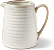 citrine stoneware farmhouse pitcher: small, yet mighty! logo