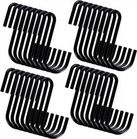 img 4 attached to Organize With Ease: YourGift 28 Pack Heavy Duty S Hooks For Kitchen, Bathroom, Bedroom, And Office