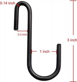 img 3 attached to Organize With Ease: YourGift 28 Pack Heavy Duty S Hooks For Kitchen, Bathroom, Bedroom, And Office