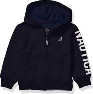 nautica fleece hoodie rouge colorblock boys' clothing ~ fashion hoodies & sweatshirts logo