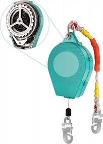 img 4 attached to 330Lbs Self-Retracting Fall Arrester: YJINGRUI'S 33Ft (10M) Fall Protection With Alloy Steel Hook And Steel Wire Rope