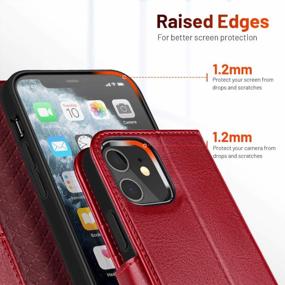 img 1 attached to Protect Your IPhone 12 Mini In Style With OCASE Wallet Case – RFID Blocking & Shockproof TPU Inner Shell