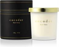 cocodor soy candles / black cherry / 130g / scented jar candles, holiday decoration, home deco, interior, aromatherapy, fragrance logo