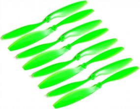 img 3 attached to RAYCorp Genuine Gemfan 1045 Propellers (10X4.5) For DJI Phantom - Set Of 8 (4CW, 4CCW) Green 10-Inch Props And Bonus Battery Strap
