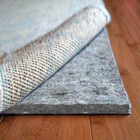 img 4 attached to Luxury Non-Slip Rug Pad By RUGPADUSA - Superior-Lock 9'X12', 7/16" Thick Felt + Rubber, Perfect For Hardwood Floors & Custom Sizes Available!