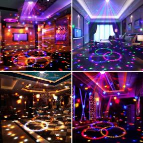 img 2 attached to Remote Controlled Lukasa Sound-Activated Disco Party Lights With 7 RGB Modes For Atmosphere, Strobe Light Effects, Ideal For Home Dance Room, DJ, Bar, Karaoke Nightclub, Xmas, Wedding, And Pub Shows