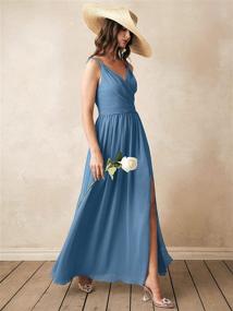 img 1 attached to 👗 Alicepub Chiffon Evening Bridesmaid Dresses - Women's Clothing