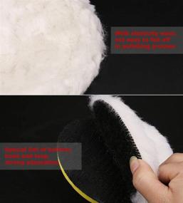 img 2 attached to 🧽 GRACEFUR Lambs Wool Polishing Buffing Pad: Soft Cutting Pad for Auto Car - Available in Multiple Sizes (5"-5pack)