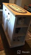 img 1 attached to HOMCOM Fluted-Style Wooden Kitchen Island - Storage Cabinet W/Drawer, Open Shelving & Interior Shelving For Dining Room, White review by Anna Alcala
