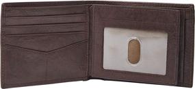 img 2 attached to Fossil Men's Sliding Wallet in Classic Black - Ideal Wallets, Card Cases & Money Organizers for Men's Accessories