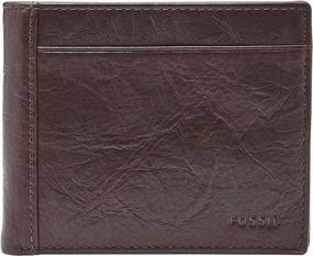 img 4 attached to Fossil Men's Sliding Wallet in Classic Black - Ideal Wallets, Card Cases & Money Organizers for Men's Accessories