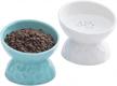 stress-free feeding for cats and small dogs with tilted ceramic raised bowls, set of 2 logo