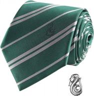 officially licensed slytherin deluxe harry potter tie with pin - gift box included logo
