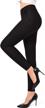 ginasy dress pants for women business casual stretch pull on work office dressy leggings skinny trousers with pockets logo