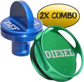 img 4 attached to 🚚 Dodge RAM TRUCK 1500 2500 3500 (2013-2018) Magnetic Diesel Fuel Cap + DEF Cap Combo Pack for 6.7 CUMMINS EcoDiesel (Easy Grip)
