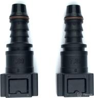 🔌 fuel line quick connector - bundy female to barb straight pack of 2 logo