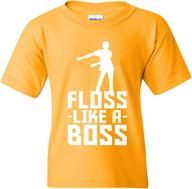 boss flossin x large boys' clothing tops, tees & shirts - superior flossing for enhanced seo logo