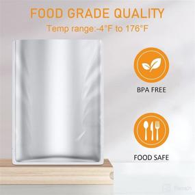 img 2 attached to 🛍️ Premium 1 Gallon Mylar Bags - 100 Pack, 10"x14" Size, Extra Thick 9.4 Mil Bags for Long-Term Food Storage of Grains, Beans, Meat, and Dehydrated Foods. Sealable Mylar Bags with Sticks and Labels Included