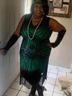 img 1 attached to Plus Size 1920S Flapper Dress By BABEYOND - V Neck, Beaded & Fringed review by Andrew Amzallag