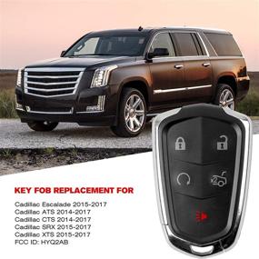 img 3 attached to Get a Perfect Replacement: VOFONO Keyless Entry Remote Car Key Fob for Cadillac SRX, XTS, Escalade, ATS, and CTS (2014-2017)