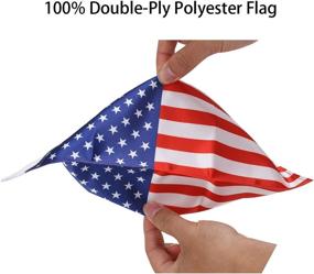 img 2 attached to 🏍️ Premium American Flag Motorcycle Flag Pole Mount for Harley Davidson Honda Goldwing CB VTX CBR Yamaha - Fits 1/2" Round Luggage Rack