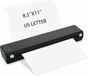 img 4 attached to COLORWING Portable Printers Wireless For Travel Bluetooth Mobile Printer For Phone, Inkless Compact Printer For Laptop, Support 8.5" X 11" US Letter Size Thermal Paper (M08F-Letter)