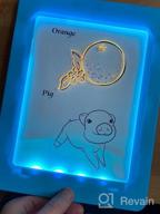 img 1 attached to Obuby Light Up Drawing Board Educational Learning Drawing Kids Toys Gifts For 3 4 5 6 7+ Ages Boys And Girls,Ultimate Tracing Pad With 9 LED Light Effects Glow In The Dark Art Doodle Color Set（Blue） review by Matthew Wheeler