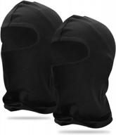 windproof balaclava with uv protection - ideal ski mask for skiing, cycling, motorcycle riding logo