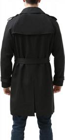 img 1 attached to Men'S Classic Single Breasted Trench Coat With Removable Liner - Waterproof And Ideal For All-Weather Wear By BGSD