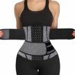 women's neoprene sauna waist trainer corset sweat belt compression cincher band workout fitness back support logo