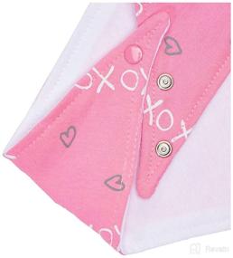 img 1 attached to 👶 Luvable Friends Unisex Baby Cotton Bandana Bibs: Love-infused Essential for All Sizes