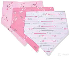 img 3 attached to 👶 Luvable Friends Unisex Baby Cotton Bandana Bibs: Love-infused Essential for All Sizes