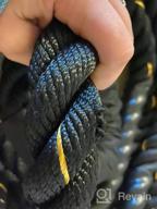 img 1 attached to Get In Shape With ZENY Exercise Battle Rope - 1.5/2 Inch Diameter With Various Lengths For Core Strength And Muscle Training At Home Gym review by Mark Gardner