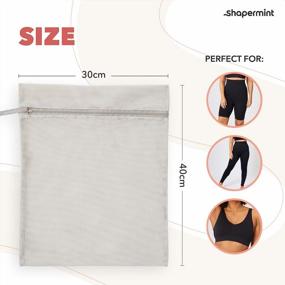 img 3 attached to Reusable Mesh Laundry Zipper Bag For Delicate Lingerie And Apparel - Eco-Friendly Solution For Washing Machine, Organization, And Storage By Shapermint