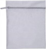 многоразовая сетчатая сумка для стирки на молнии для деликатного нижнего белья и одежды - экологически чистое решение для стиральной машины, организации и хранения от shapermint логотип