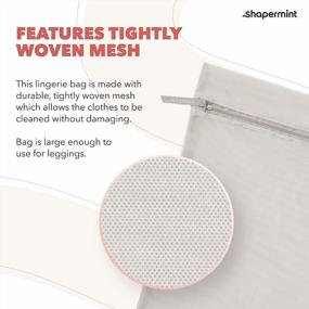 img 1 attached to Reusable Mesh Laundry Zipper Bag For Delicate Lingerie And Apparel - Eco-Friendly Solution For Washing Machine, Organization, And Storage By Shapermint
