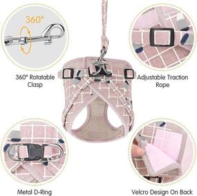 img 2 attached to 🐱 iZiv Cat Harness and Leash Set: Escape-Proof, Reflective Strips, Adjustable Step-In Comfort with Soft Mesh Vest - Perfect for Walking and Outdoor Adventures