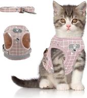 🐱 iziv cat harness and leash set: escape-proof, reflective strips, adjustable step-in comfort with soft mesh vest - perfect for walking and outdoor adventures logo