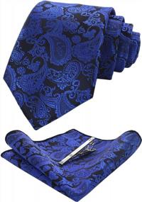 img 4 attached to JEMYGINS Paisley Wedding Business Hankerchief Men's Accessories