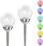illuminate your pathway with colibyou's solar-powered color-changing glass ball lights logo