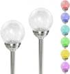 illuminate your pathway with colibyou's solar-powered color-changing glass ball lights logo