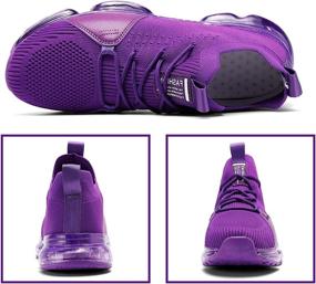 img 3 attached to STEELEMENT Women's Breathable Resistant Purple Sneakers - Size 41 Athletic Shoes